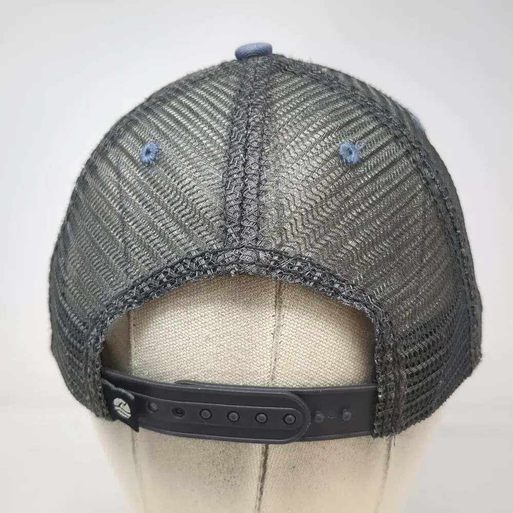 Ouray Trucker Hat Blue One Size Silver Creek Outfitters Bird Patch Snapback Mesh